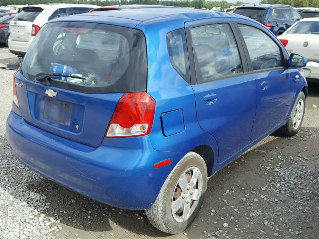 KL1TD66608B057502 - 2008 CHEVROLET AVEO BASE Blau Foto 4