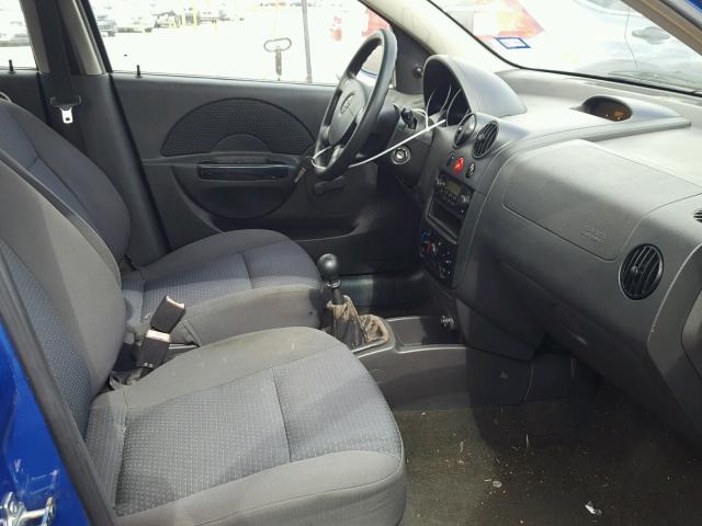 KL1TD66608B057502 - 2008 CHEVROLET AVEO BASE Blau Foto 5