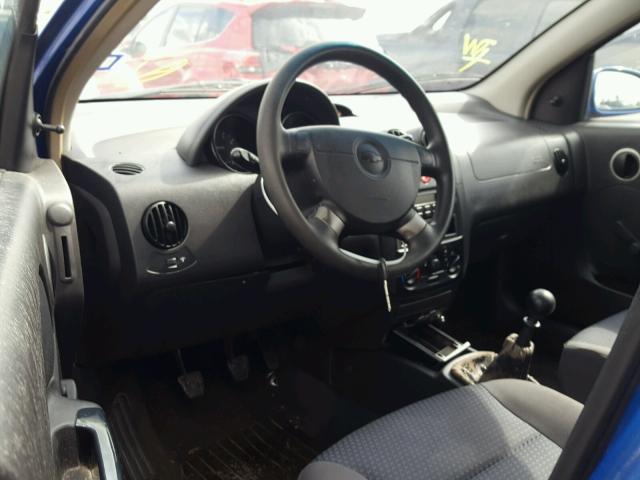KL1TD66608B057502 - 2008 CHEVROLET AVEO BASE Blau Foto 9