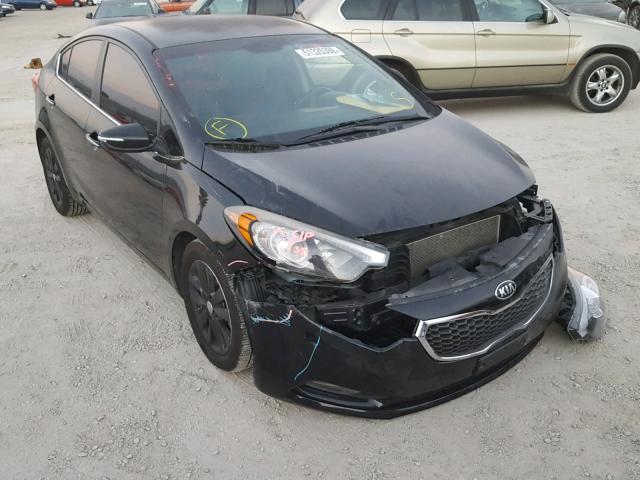 KNAFX4A81E5056571 - 2014 KIA FORTE EX BLACK photo 1