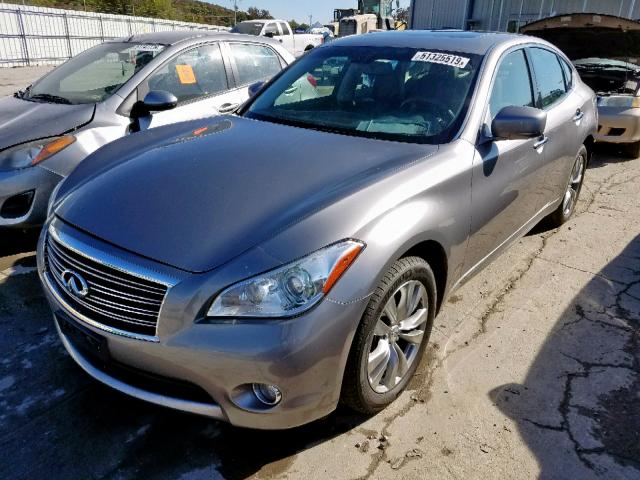 JN1BY1AR7DM600956 - 2013 INFINITI M37 X GRAY photo 2