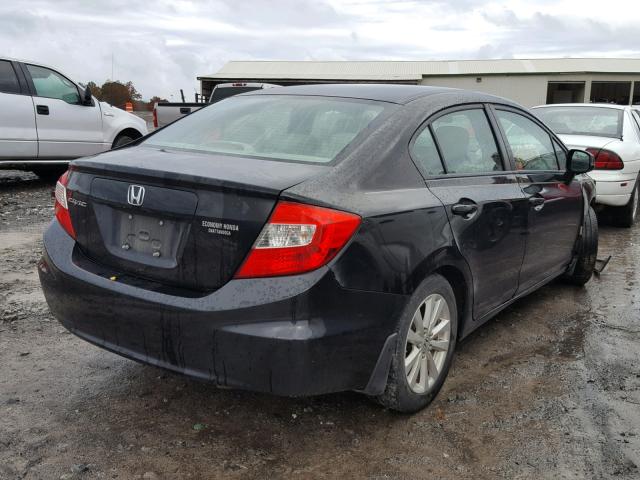 19XFB2F90CE032612 - 2012 HONDA CIVIC EXL BLACK photo 4