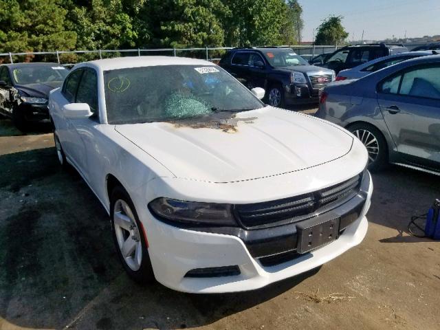 2C3CDXAT8GH303671 - 2016 DODGE CHARGER PO WHITE photo 1