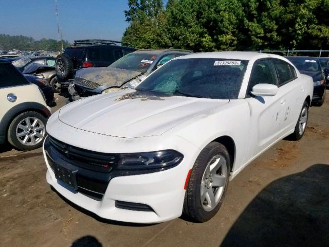 2C3CDXAT8GH303671 - 2016 DODGE CHARGER PO WHITE photo 2