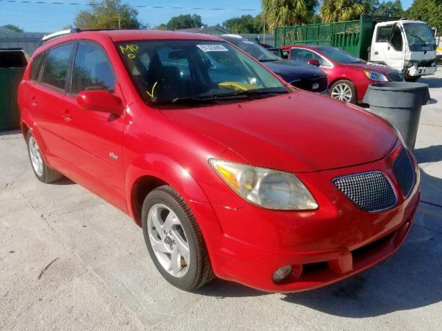 5Y2SL63875Z430521 - 2005 PONTIAC VIBE RED photo 1