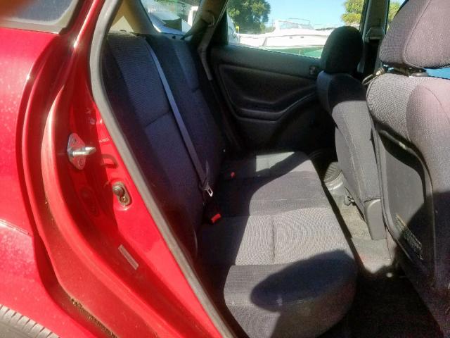 5Y2SL63875Z430521 - 2005 PONTIAC VIBE RED photo 6