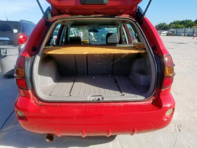 5Y2SL63875Z430521 - 2005 PONTIAC VIBE RED photo 9