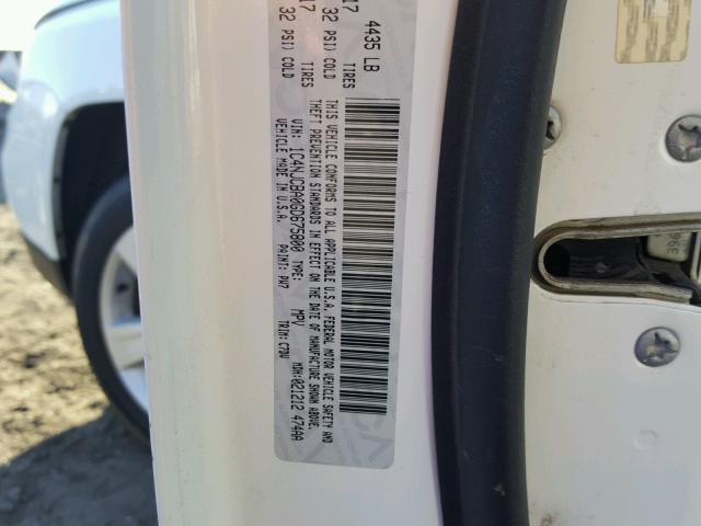 1C4NJCBA0GD675800 - 2016 JEEP COMPASS SP 白色 照片 10