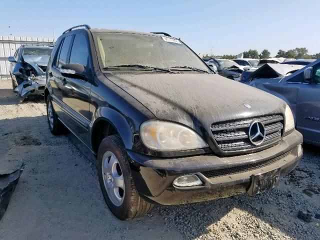 4JGAB54E72A318286 - 2002 MERCEDES-BENZ ML 320 BLACK photo 1