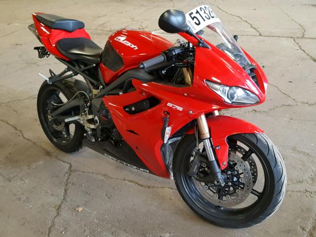 SMTD00NS8CT516638 - 2012 TRIUMPH MOTORCYCLE DAYTONA 67 RED photo 1