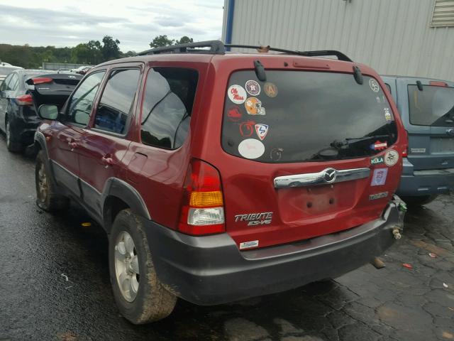 4F2CZ06133KM24011 - 2003 MAZDA TRIBUTE ES RED photo 3