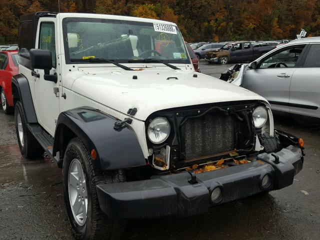 1J4FA24197L210198 - 2007 JEEP WRANGLER X WHITE photo 1