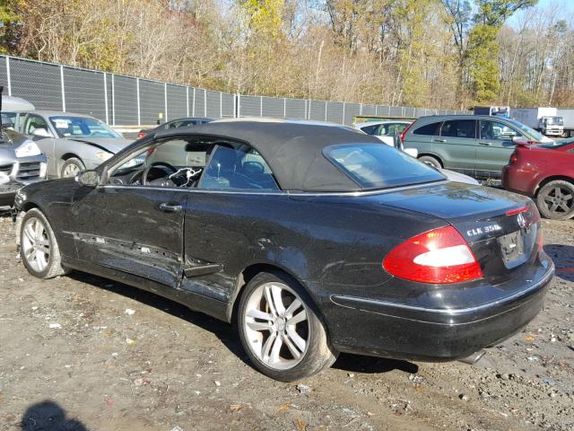 WDBTK56G16T069150 - 2006 MERCEDES-BENZ CLK 350 BLACK photo 3