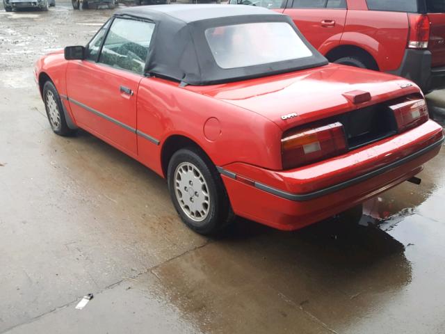 6MPCT01Z3P8643741 - 1993 MERCURY CAPRI RED photo 3