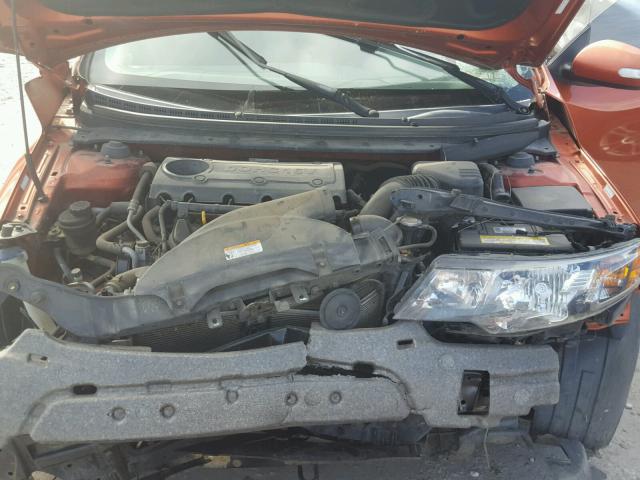 KNAFW6A39A5189463 - 2010 KIA FORTE SX ORANGE photo 7