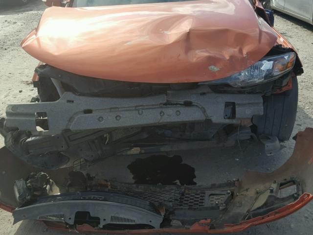 KNAFW6A39A5189463 - 2010 KIA FORTE SX ORANGE photo 9