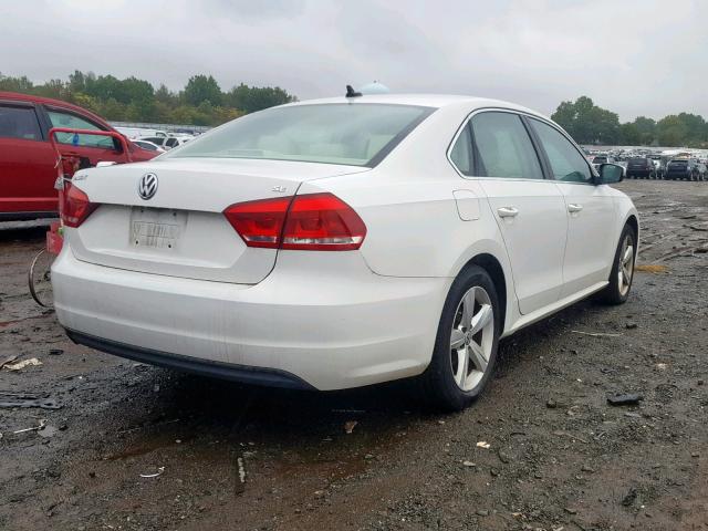 1VWBP7A30DC096316 - 2013 VOLKSWAGEN PASSAT SE WHITE photo 4