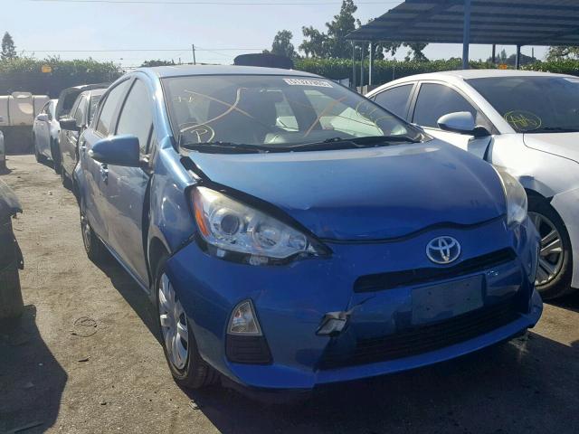 JTDKDTB39C1027976 - 2012 TOYOTA PRIUS C BLUE photo 1