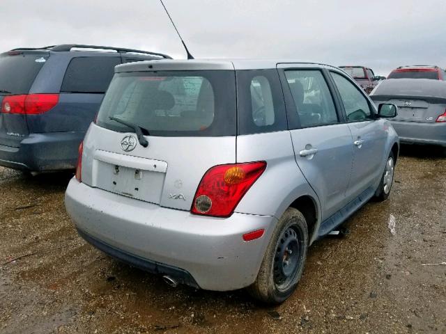 JTKKT604450128523 - 2005 TOYOTA SCION XA SILVER photo 4