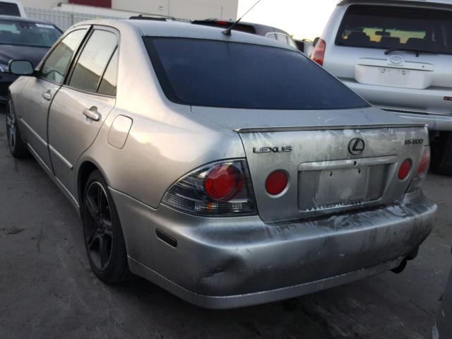 JTHBD192840089943 - 2004 LEXUS IS 300 SILVER photo 3