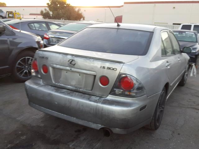 JTHBD192840089943 - 2004 LEXUS IS 300 SILVER photo 4