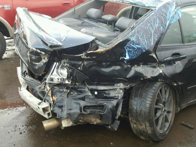 JTHBD192640081727 - 2004 LEXUS IS 300 BLACK photo 9