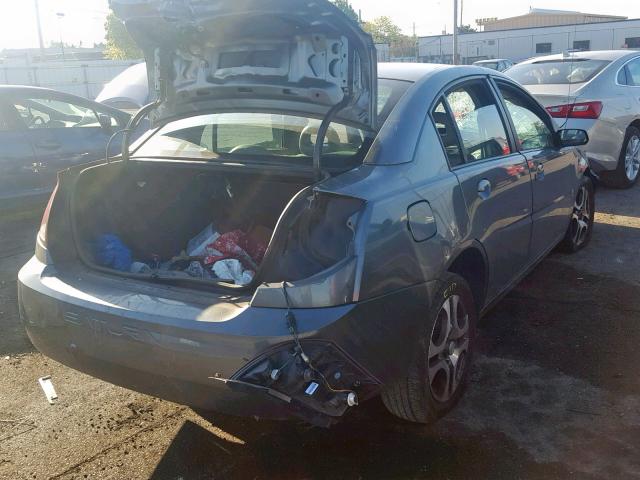 1G8AL52F75Z152140 - 2005 SATURN ION LEVEL GRAY photo 4