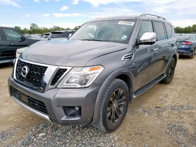 JN8AY2NF3H9301752 - 2017 NISSAN ARMADA PLA GRAY photo 2