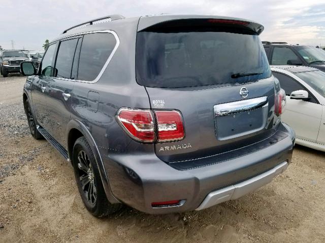 JN8AY2NF3H9301752 - 2017 NISSAN ARMADA PLA GRAY photo 3