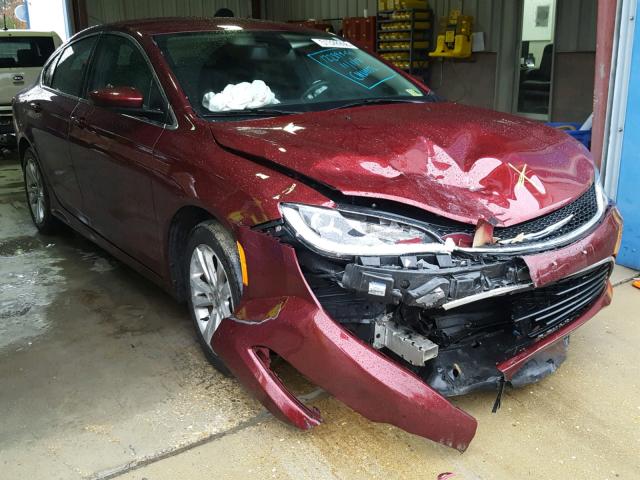 1C3CCCAB8FN714920 - 2015 CHRYSLER 200 LIMITE MAROON photo 1