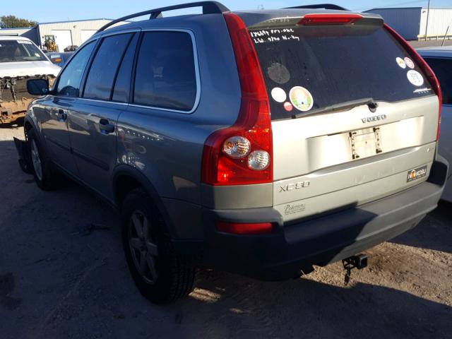 YV4CZ592161305706 - 2006 VOLVO XC90 GREEN photo 3