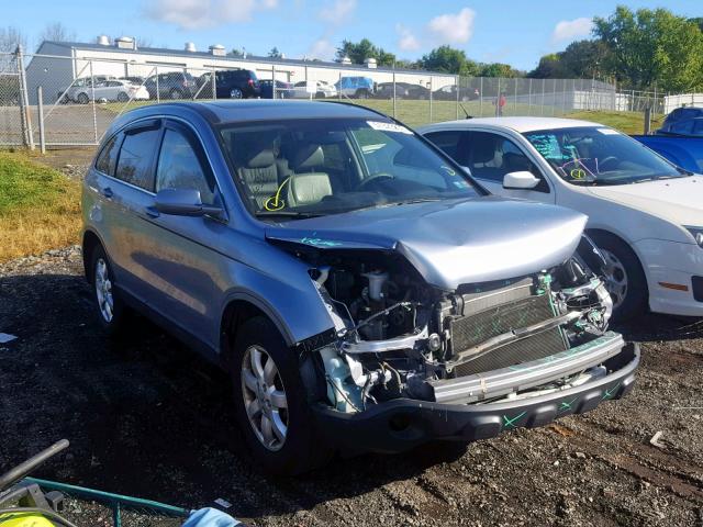 JHLRE48717C004488 - 2007 HONDA CR-V EXL BLUE photo 1