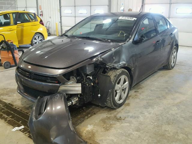 1C3CDFBA0GD591366 - 2016 DODGE DART SXT GRAY photo 2