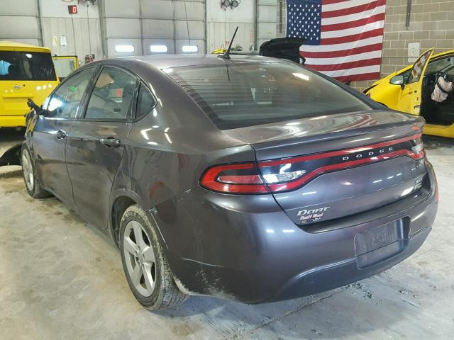 1C3CDFBA0GD591366 - 2016 DODGE DART SXT GRAY photo 3