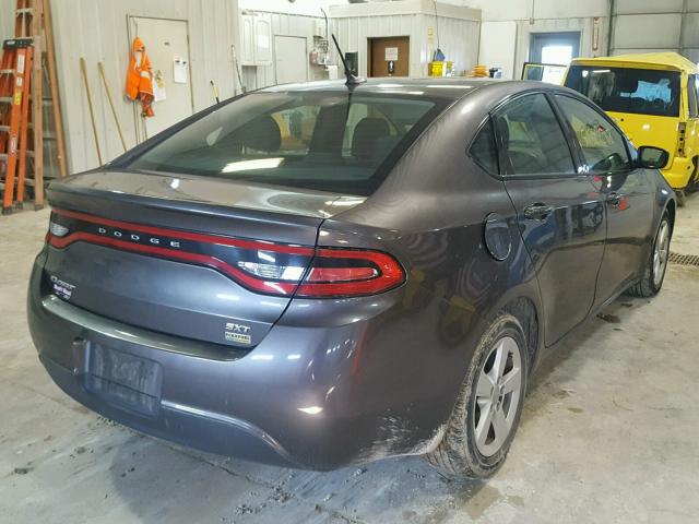 1C3CDFBA0GD591366 - 2016 DODGE DART SXT GRAY photo 4