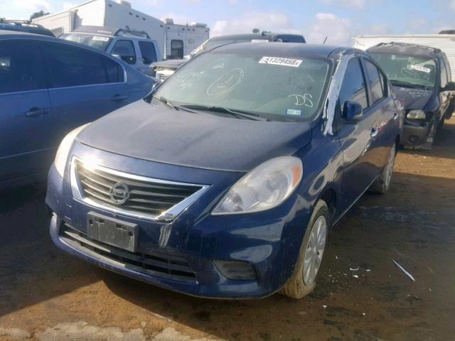 3N1CN7AP0DL893415 - 2013 NISSAN VERSA S BLUE photo 2