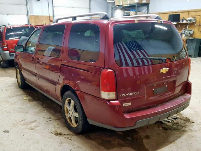 1GNDV33L75D180451 - 2005 CHEVROLET UPLANDER L MAROON photo 3