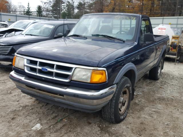 1FTCR11X5RTA22270 - 1994 FORD RANGER BLUE photo 2