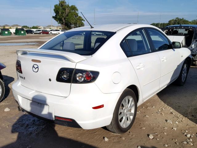 JM1BK323671653268 - 2007 MAZDA 3 S WHITE photo 4