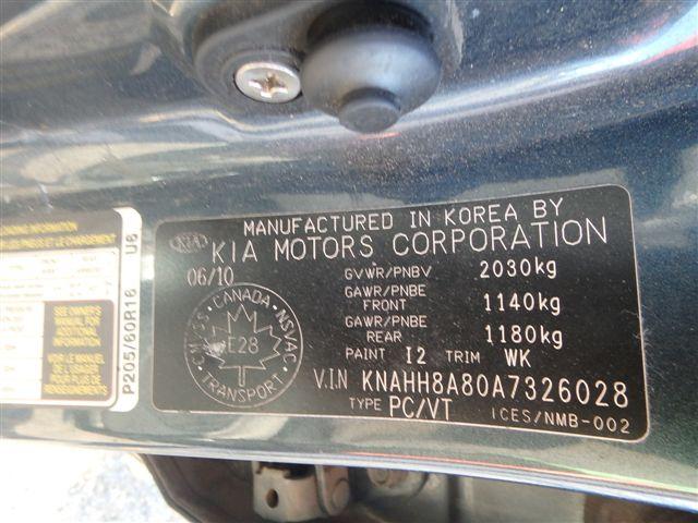 KNAHH8A80A7326028 - 2010 KIA RONDO EX BLUE photo 9