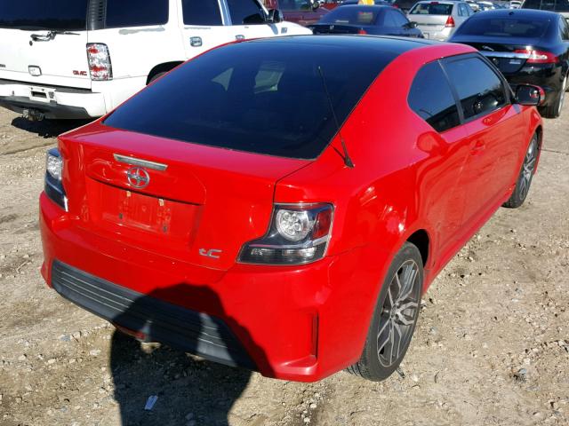 JTKJF5C79E3086559 - 2014 TOYOTA SCION TC 红色 照片 4