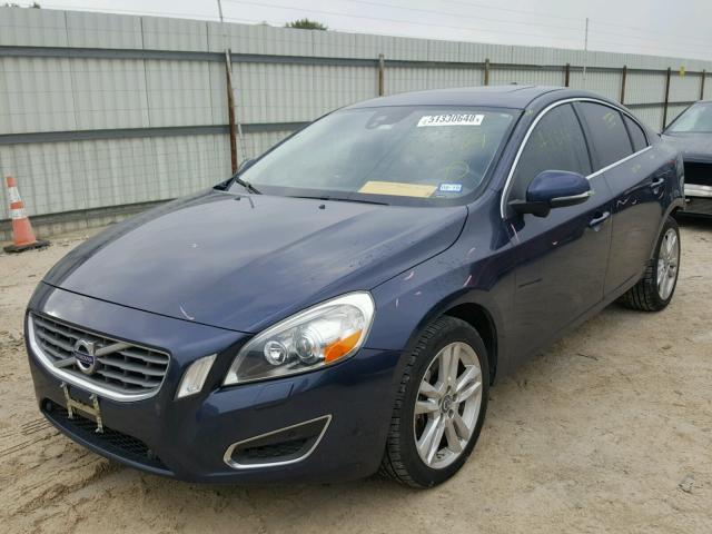 YV1612FSXD2208029 - 2013 VOLVO S60 T5 BLUE photo 2