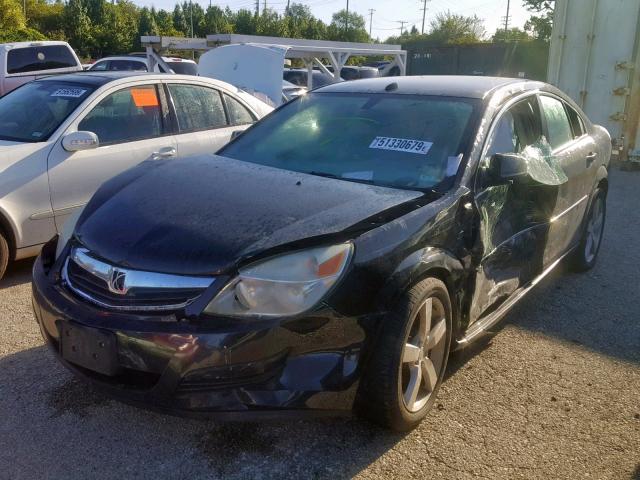 1G8ZS57N57F300523 - 2007 SATURN AURA XE BLACK photo 2