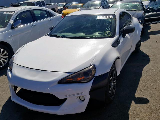 JF1ZNAA14G8705276 - 2016 TOYOTA SCION FR-S WHITE photo 2