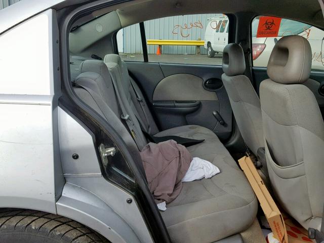 1G8AZ52F73Z107551 - 2003 SATURN ION LEVEL SILVER photo 6