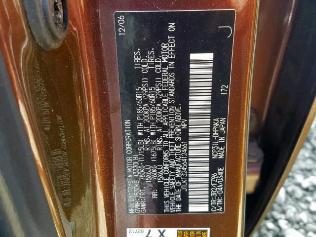 JTLKT324564124661 - 2006 TOYOTA SCION XB Екі түсті фото 10