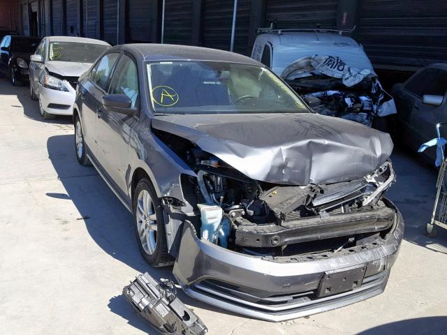 3VW2K7AJ0FM208837 - 2015 VOLKSWAGEN JETTA BASE 灰色 照片 1