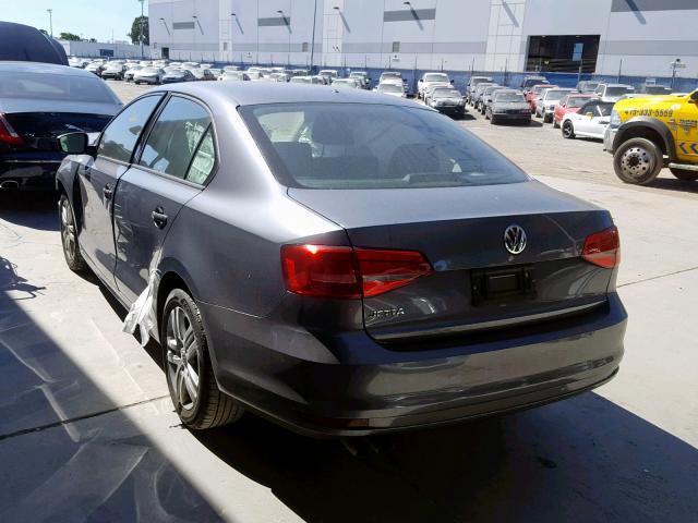 3VW2K7AJ0FM208837 - 2015 VOLKSWAGEN JETTA BASE 灰色 照片 3