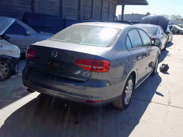3VW2K7AJ0FM208837 - 2015 VOLKSWAGEN JETTA BASE 灰色 照片 4