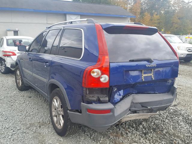 YV4CZ852661282172 - 2006 VOLVO XC90 V8 BLUE photo 3